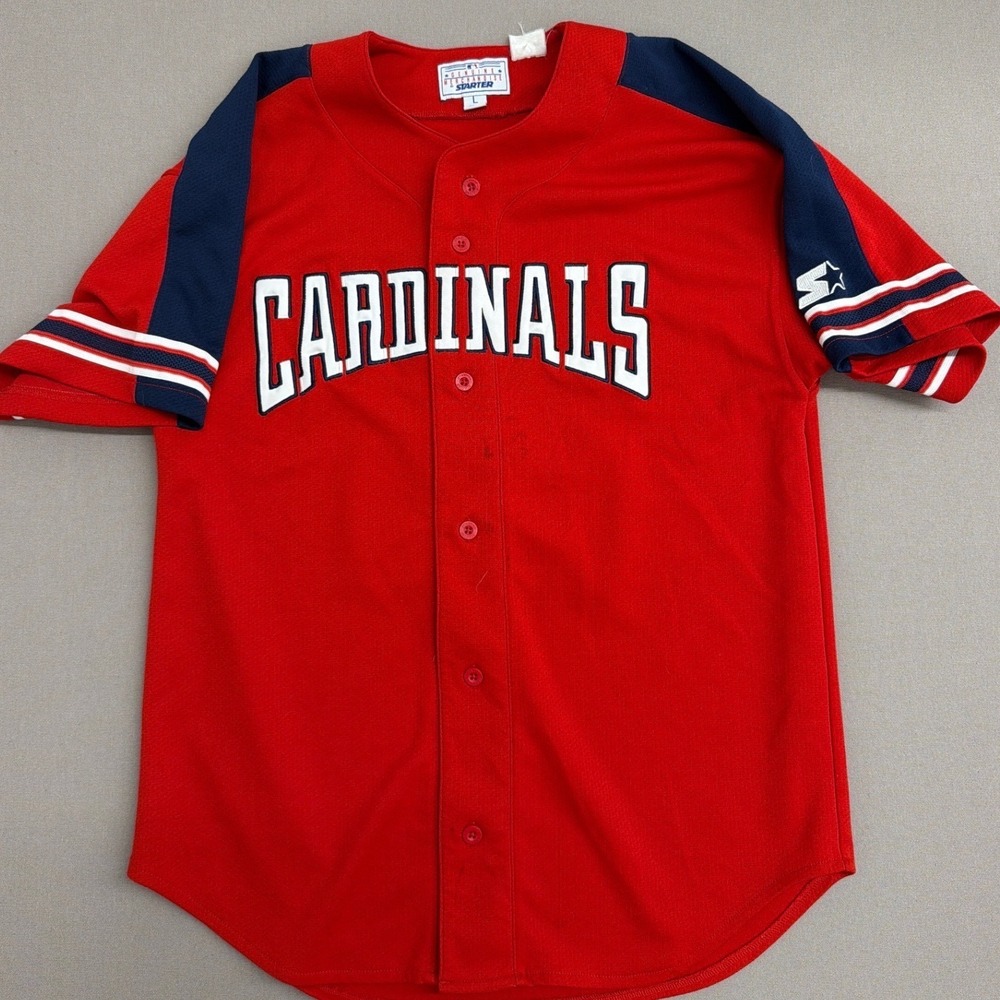 Vintage‎ Starter Mark McGwire St Louis Cardinals Jersey Mens Large Red 25 MLB